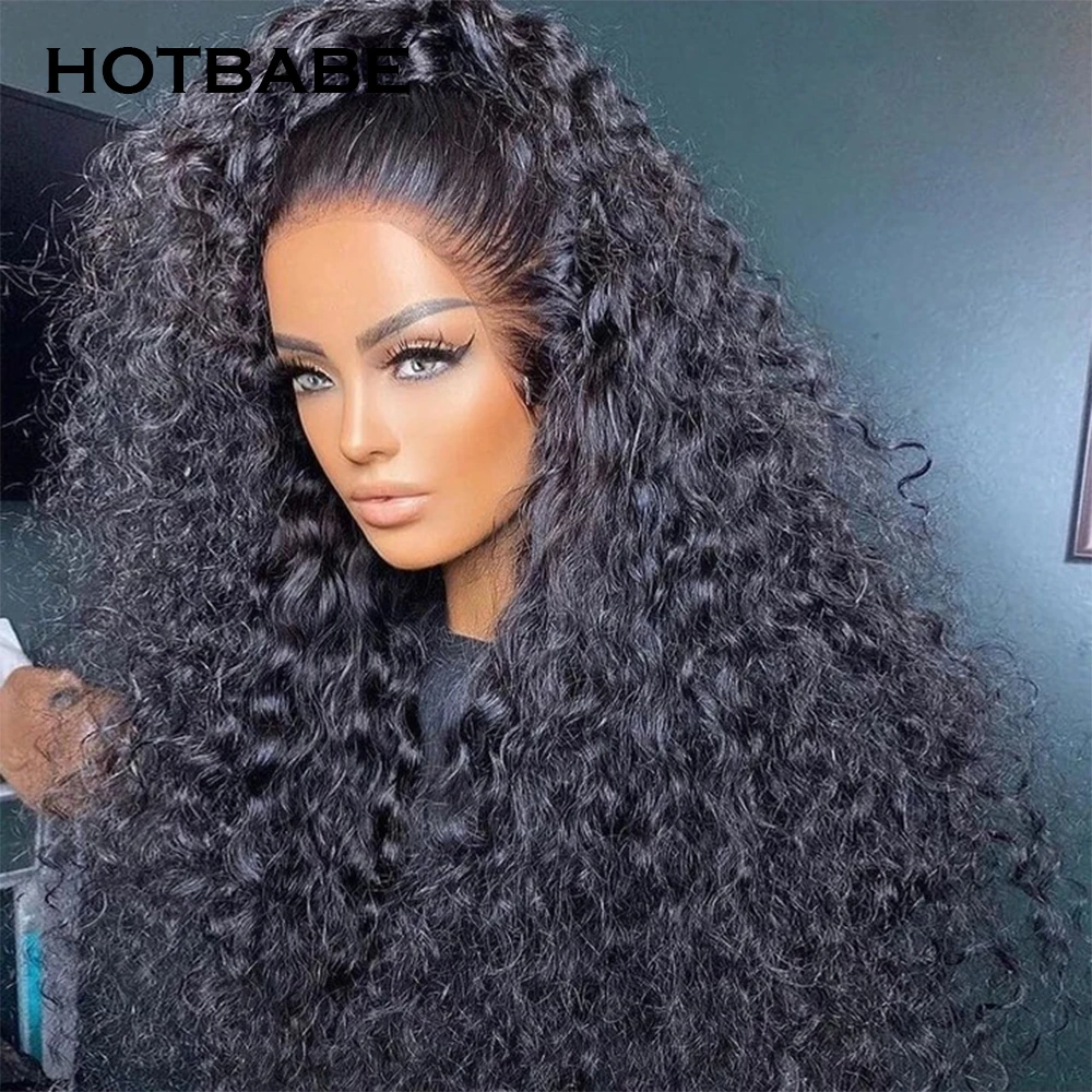 Water Wave Full Lace Wig Human Hair For Women HD Transparent Lace Frontal Wigs Brazilian Curly Lace Front Wigs Pre Plucked Remy