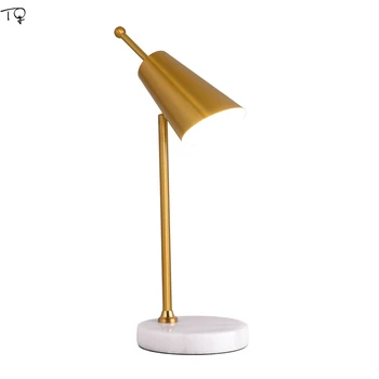 Günstige Nordic Individuelle Luxus Dekorative Tisch Lampe Marmor Licht Moderne Wohnzimmer Schlafzimmer Nacht Lampe Studie Lesen Büro Studio