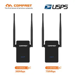 Comfast 300 Мбит/с и 750 Мбит/с Wi-Fi Roteador 110 В ~ 240 В мощная 10dbi антенна беспроводной wifi ретранслятор расширитель диапазона Усилитель сигнала
