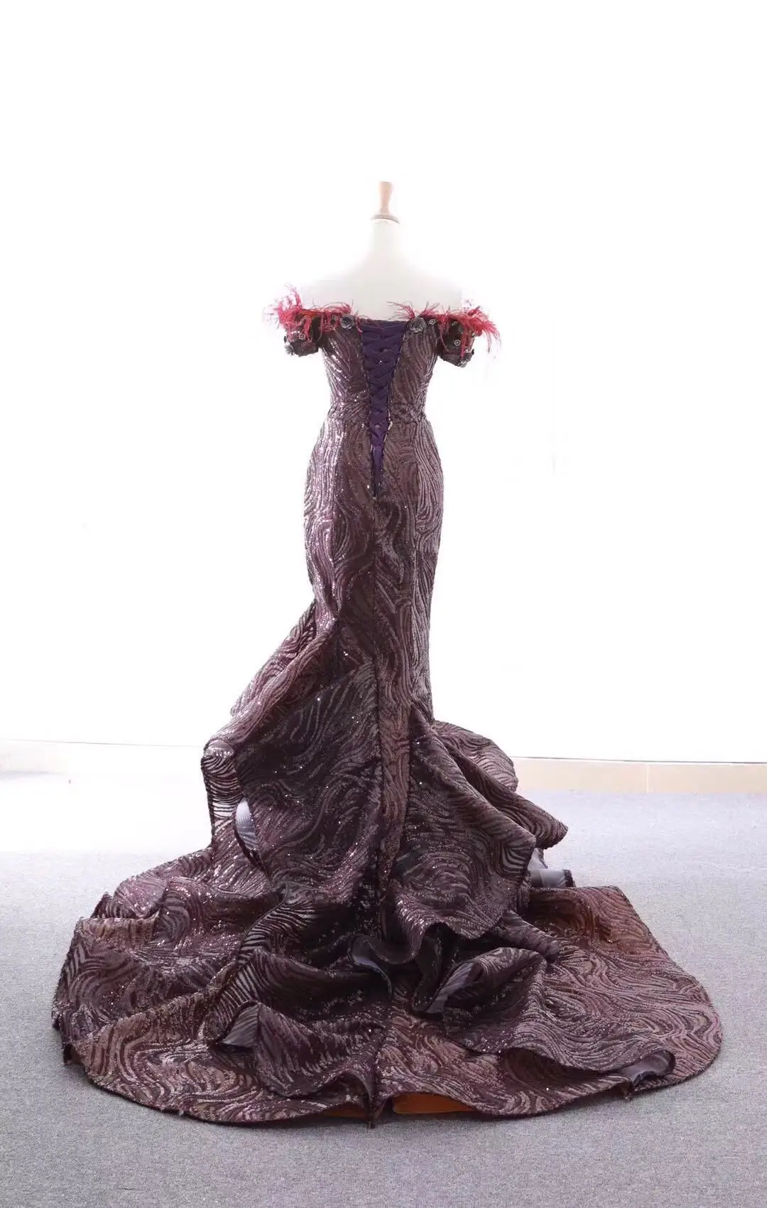 Vestidos De Fiesta Largos Elegantes De Gala новые кружевные Роскошные красные золотые сексуальные платья для выпускного вечера, Длинные праздничные платья Jurken
