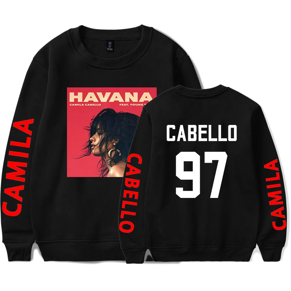 Женская толстовка с капюшоном Camila Cabello пуловер размера плюс 2019|Толстовки и