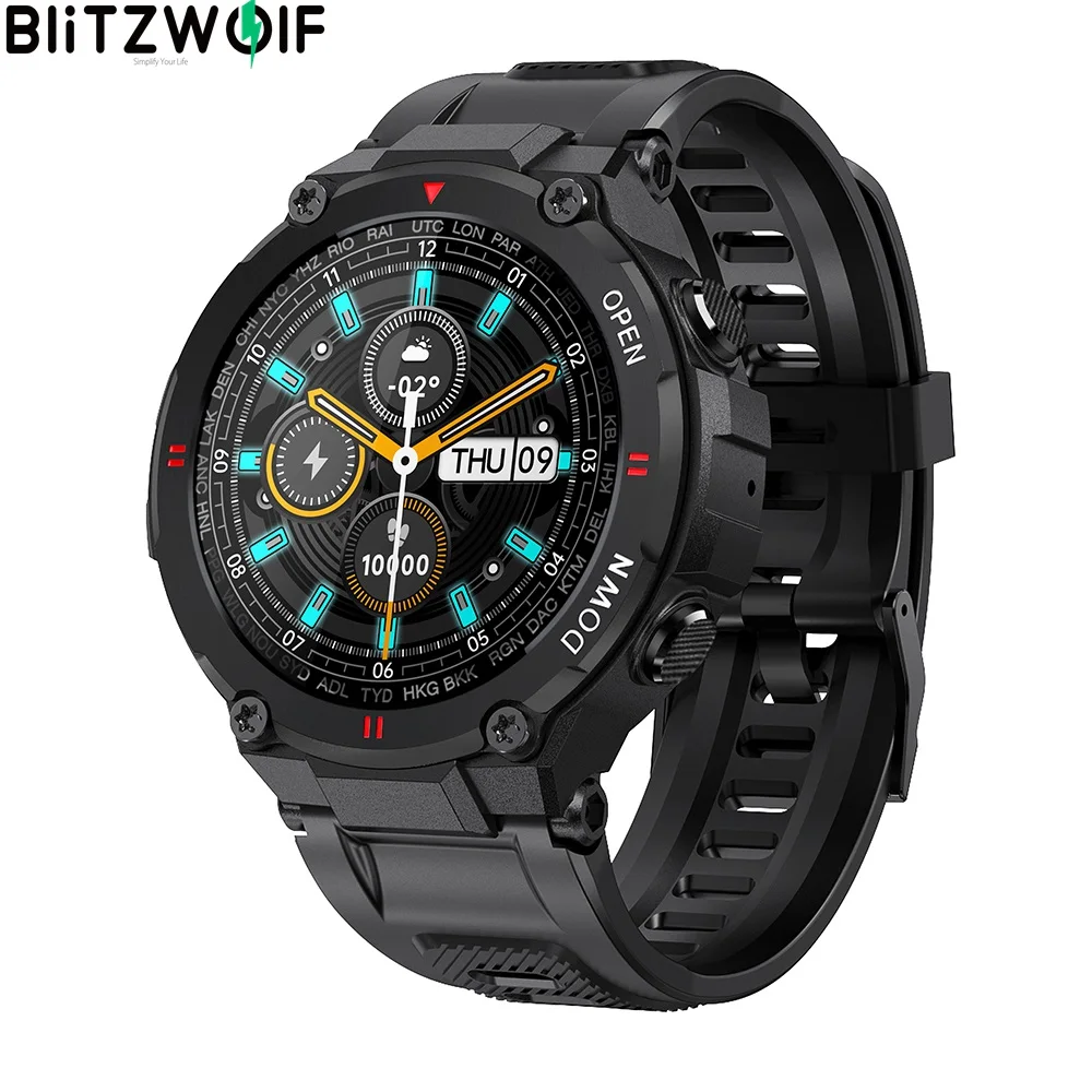 Аккумулятор на 400 мАч BlitzWolf BW-AT2 Смарт-часы 24h сердечного ритма монитор кровяного