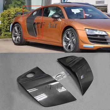 

CF Kit 2PCS Carbon Fiber Door Fenders Side Blade Skirts Refit For Audi R8 Coupe 2008-2014 Car Styling