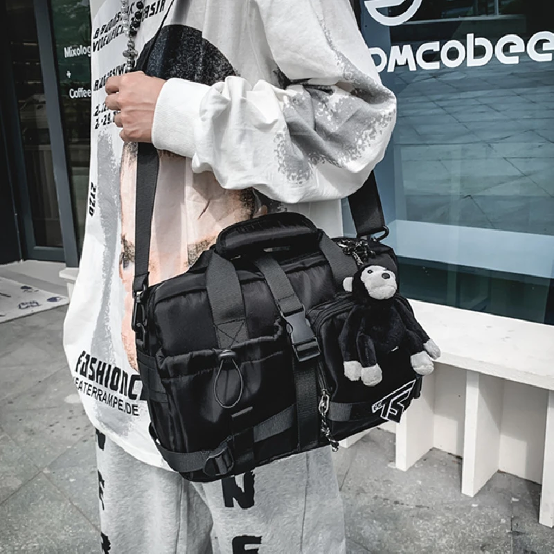 versatile arm bag Multiple pockets shoulder bag kanye west Travis Scott  Functional deconstruction barcer bag sleeve bag