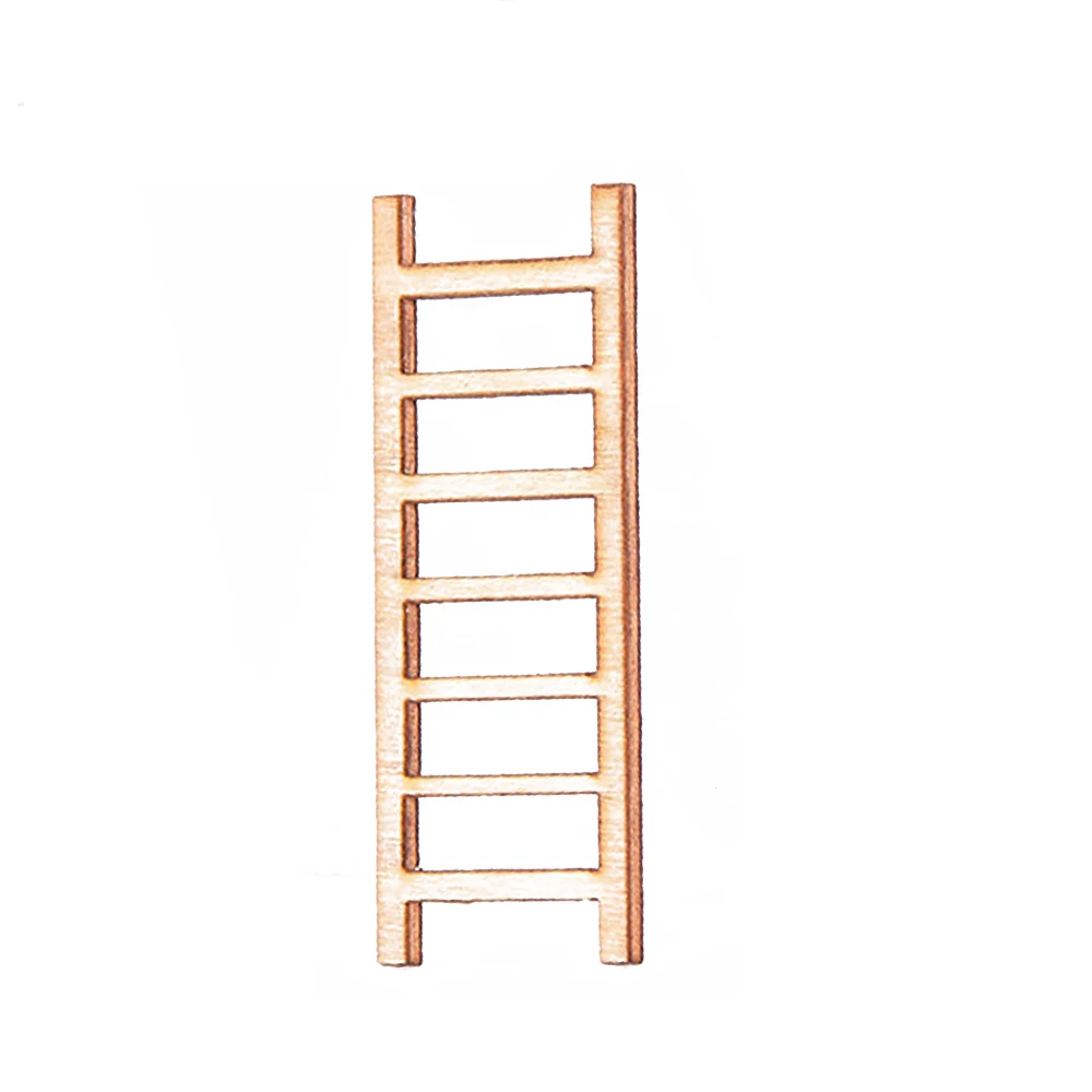 Миниатюрные статуи мини-орнамент миниатюрное ремесло эмуляция мультфильм Изысканная деревянная лестница фигурка волшебный сад, кукольный дом