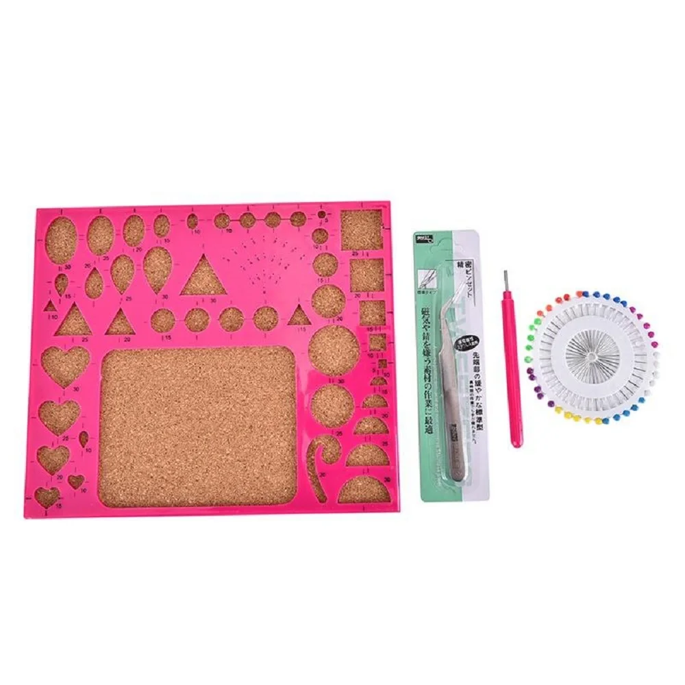 

Hot Sale 4PCS Paper Quilling Tool Quilled Template Board Papercraft Scrapbook Filigree Art DIY Foil Decorative Sticker
