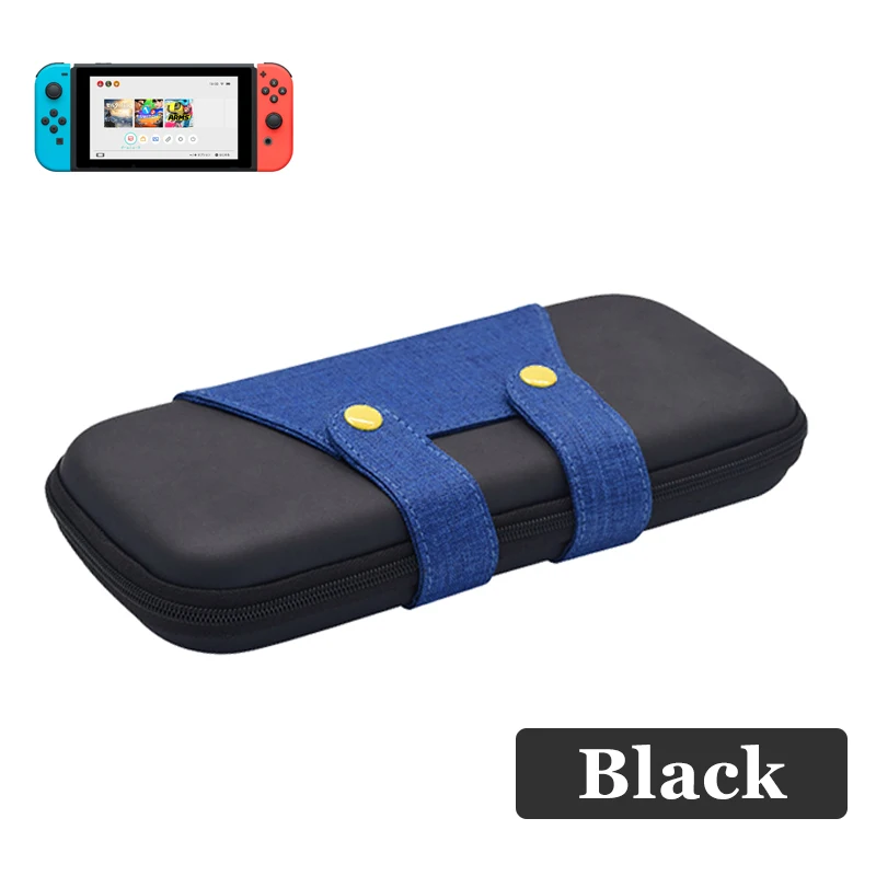 Black Чехол для портативного геймпада для Nintendo Switch PU, сумка для хранения игр, Жесткий Чехол для Nitendo Switch NS, аксессуар для консоли - Цвет: Black