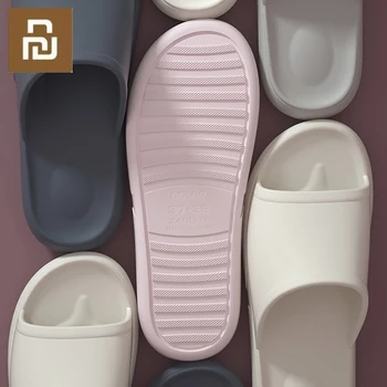 

7Colors Puxi Household Slippers Soft Sole Comfortable Slippers Flip Flops Anti-slip Bathroom Lightweight For Couples Men Women