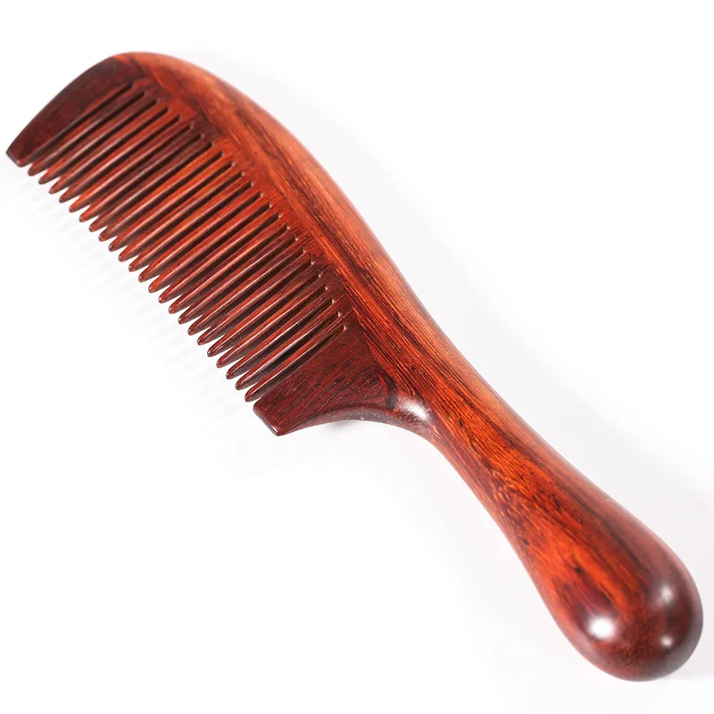 

Xijiao Purple Ebony Comb a Generation of Fat with Gift Box Thick Ebony Meridian Massage Comb Customizable Lettering Wholesale
