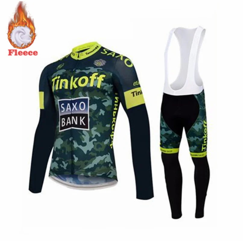 20D силиконовые Tinkoff Длинные рукава велосипедные штаны велосипедный зимний теплый комплект одежды Ropa Ciclismo