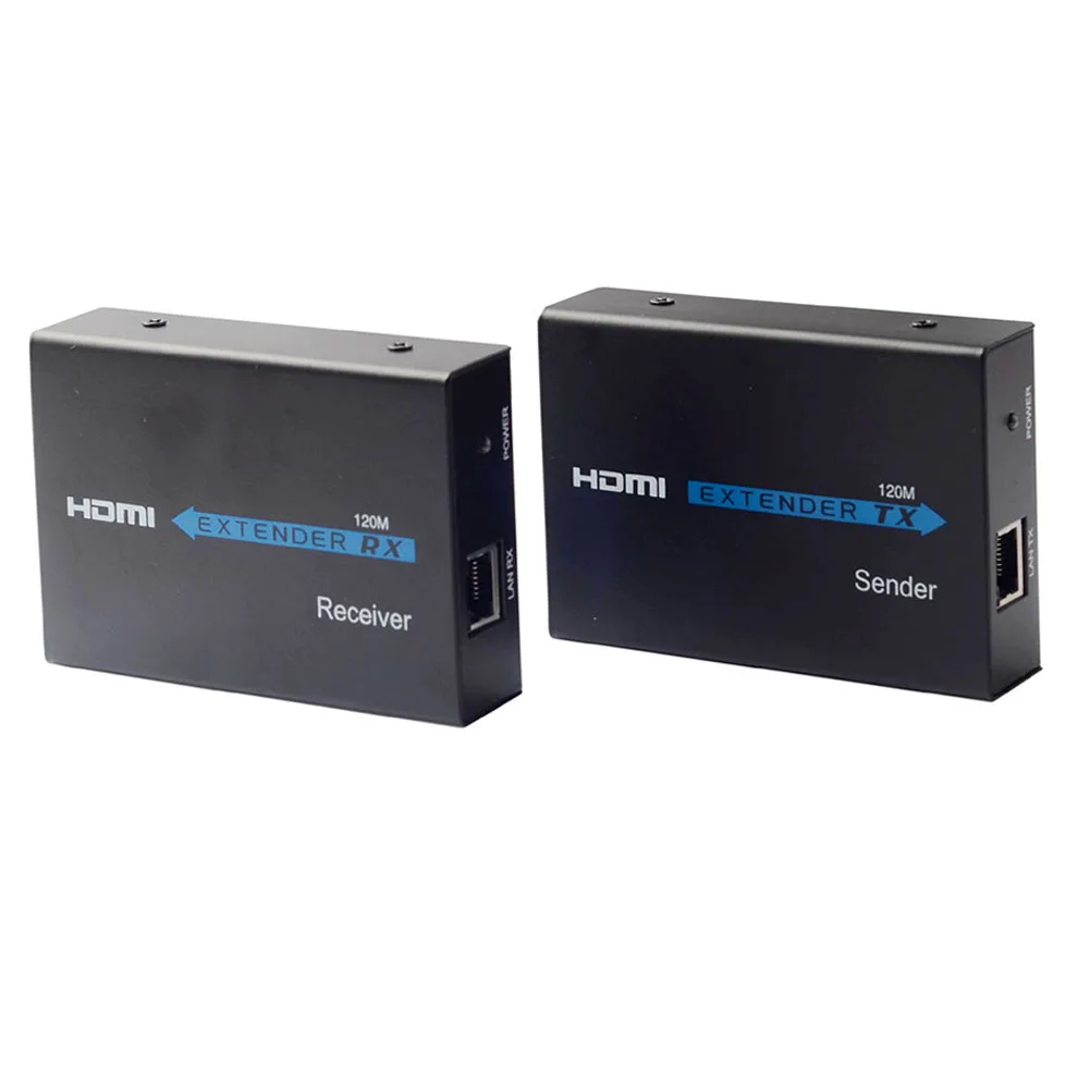 

120m Over Lan HDMI Extender CAT5E/6 Cable Wireless Electronic Transmitter Receiver 1080P TCP/IP Router Ethernet Infrared Network