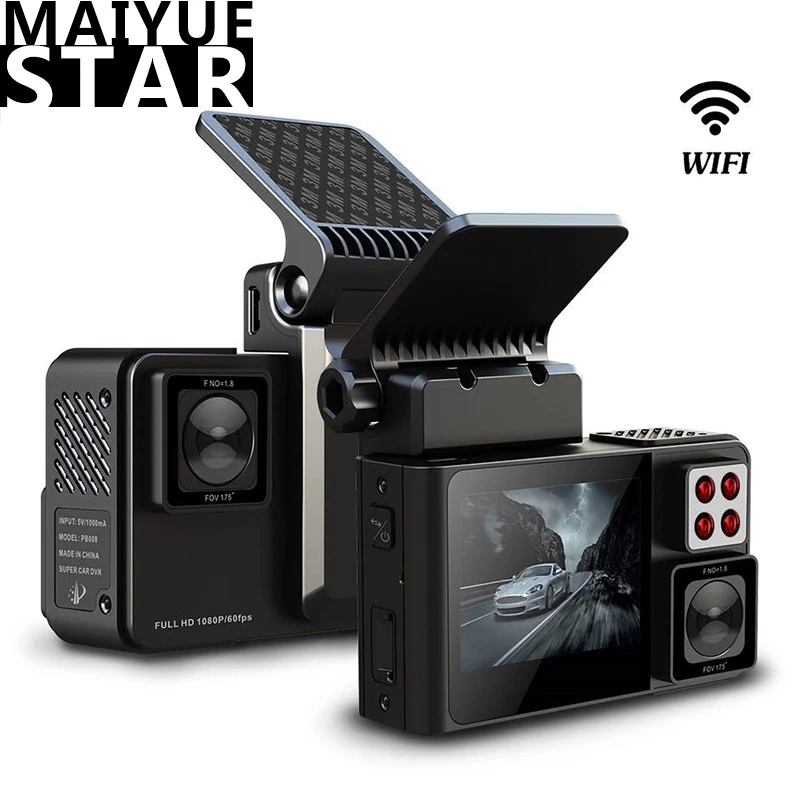 Maiyue star 2 0 дюймовый автомобильный видеорегистратор Novatek 96675 HD Двойная камера 1080P 170