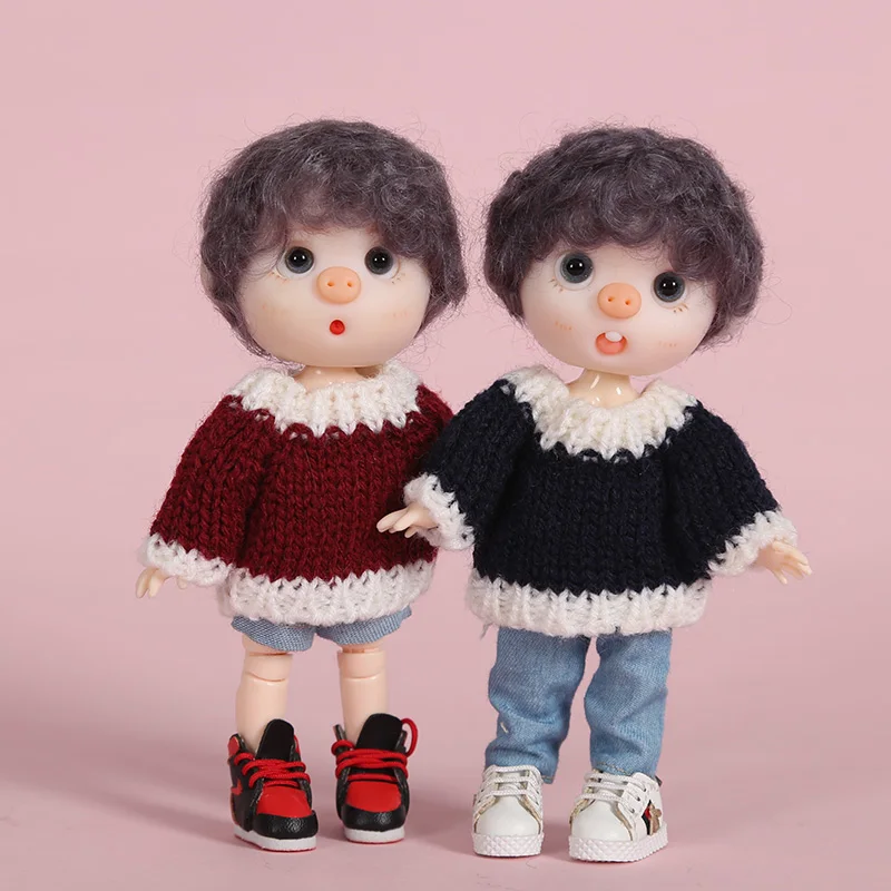Новая Одежда для куклы OB11 bjd, Рождественский свитер для ob11, obitsu11, Molly, 1/12, аксессуары для куклы bjd, одежда
