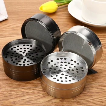 

4 Layer Tobacco Grinder 75mm Zinc Alloy Bilateral Groove Herb Grinding Machine Double Groove Metal Smoking Cigarette Accessories