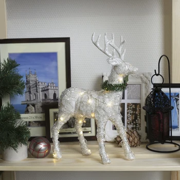 

Light figure "White deer", 34x23x12 cm, CR2032 * 2, 23 LED, T / WHITE 3669420