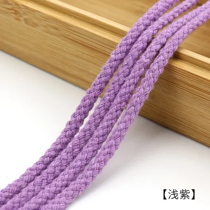 5mm Cotton Rope Craft Decorative Twisted Cord Rope for Handmade Decoration DIY Lanyard Ficelles Couleurs Thread Cord 5yards