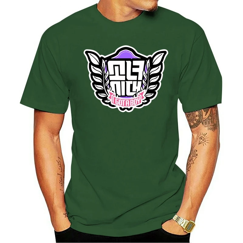 

2020 Fashion T Shirts Men SNSD I Got A Boy Emblem(Leaves Ver.) Unisex women top O-neck 100% cotton