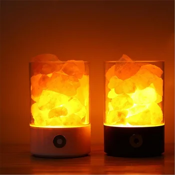 

USB Crystal Light natural HIMALAYA Crystal Rock Light Air Purifier Night Lights home decoration Valentine Christmas gifts