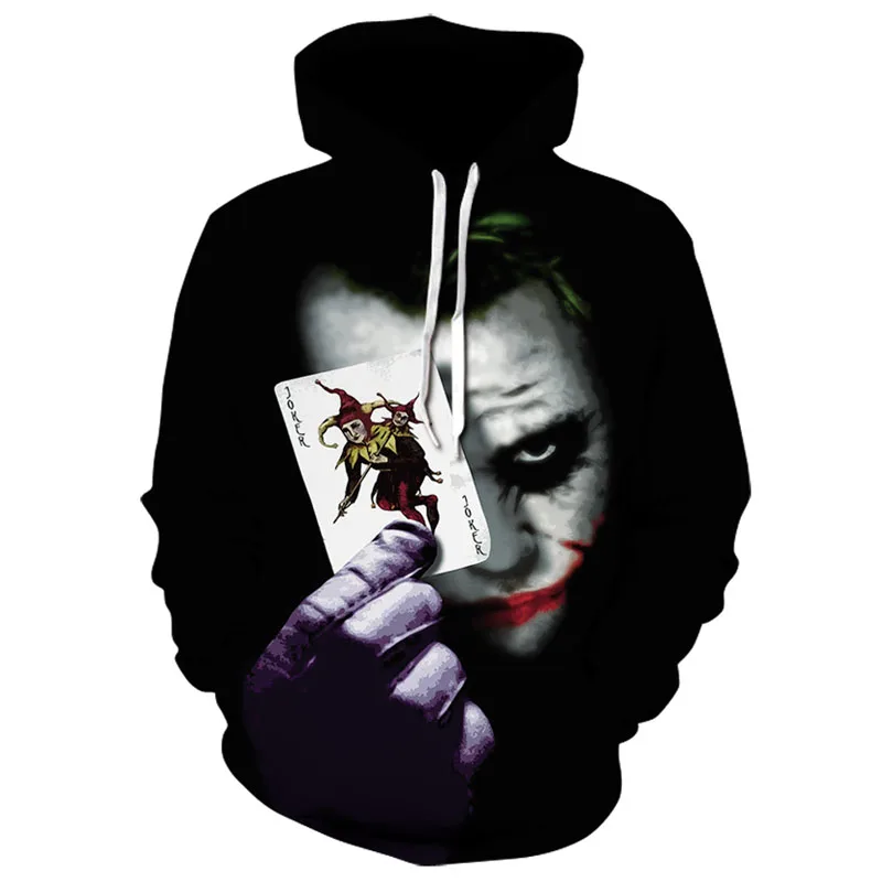 

2020 New Sweatshirts Men Brand Hoodies Men Joker 3D Printing Hoodie Male Casual Tracksuits Size XXS-6XL Wholesale and retail