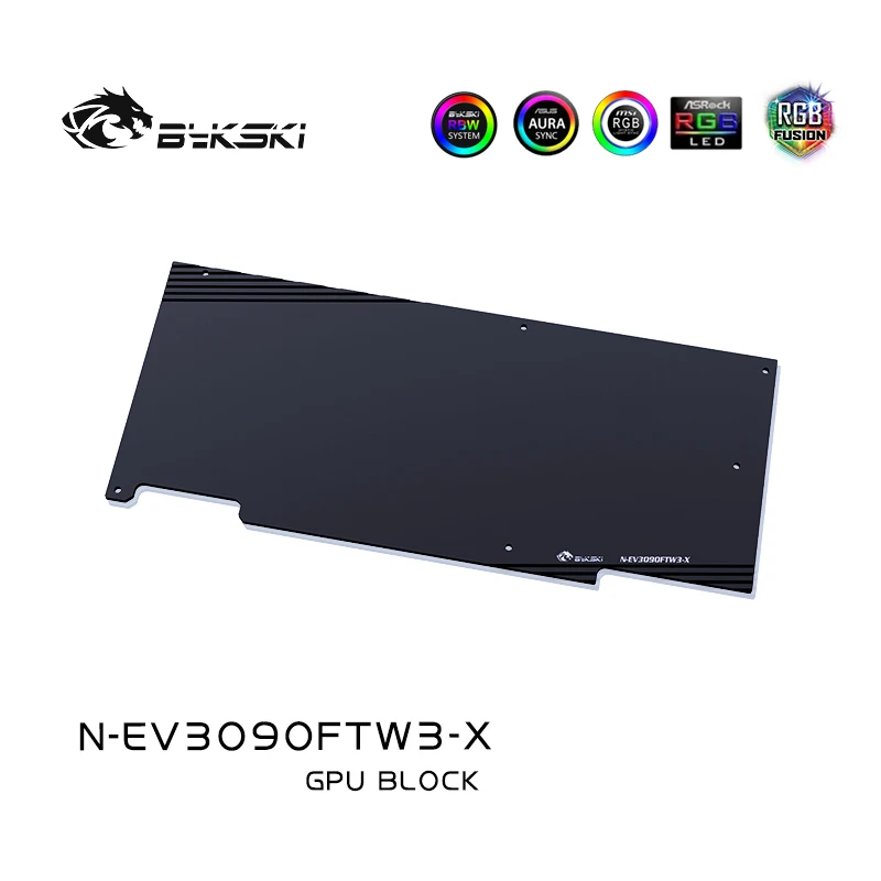 Водяной блок Bykski GPU для EVGA RTX 3090 /3080 FTW3 ULTRA игровой графическая карта VGA Cooler MOBO RGB SYNC N