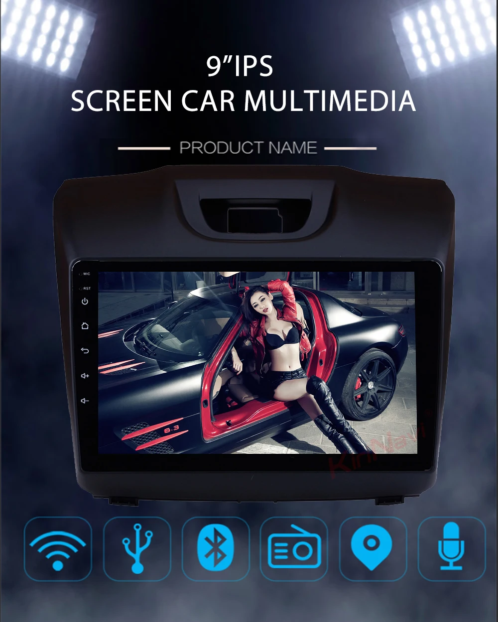 KiriNavi Android 7,1 Автомобильная магнитола для Chevrolet S10 автомобильный Dvd мультимедийный плеер Автомобильная магнитола gps навигация WiFi BT 4G авто радио 2012