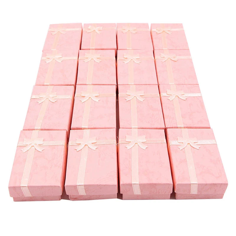 

16pcs Paper Jewelry Gifts Boxes For Jewelry Display-Rings, Small Watches, Necklaces, Earrings, Bracelet Gift Packaging Box (Sky