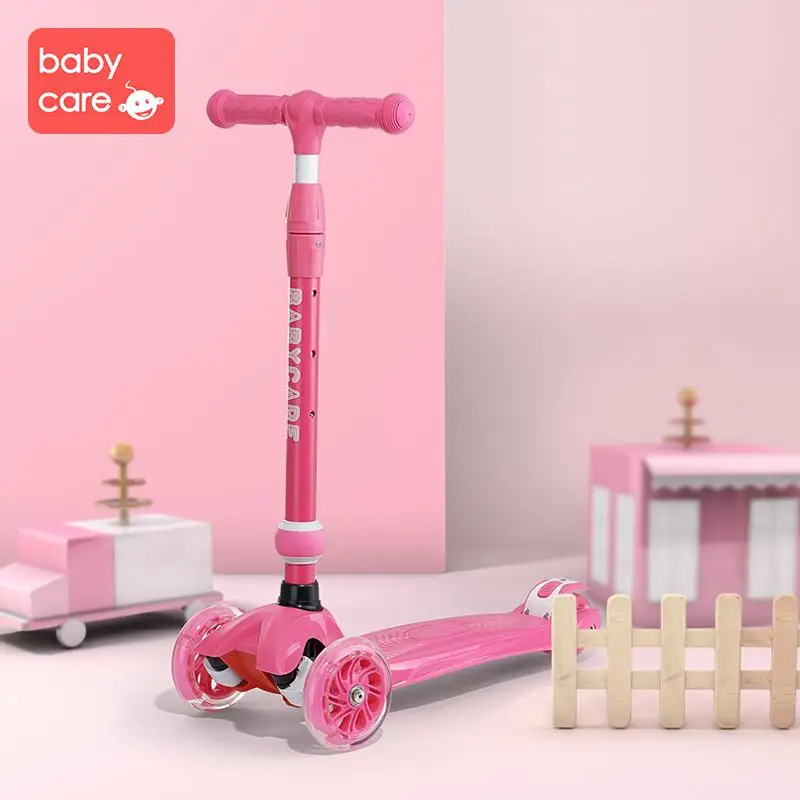 Детский скутер, 1-3-6 лет, ребенок, одна педаль, скользкий - Цвет: C