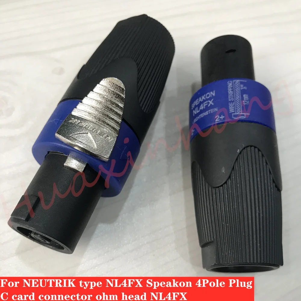 Новинка, 5 шт./лот для NEUTRIK Тип NL4FX Speakon 4 полюс штекер коннекторы для аудио колонок