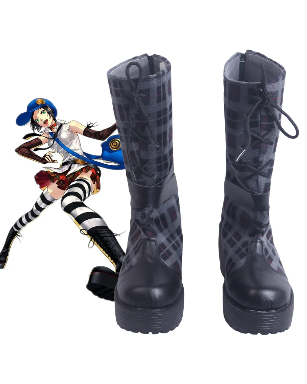 

Persona 4 Marie Shoes Cosplay Persona 4 The Golden Marie Cosplay Boots Shoes Custom Made Any Size for Unisex