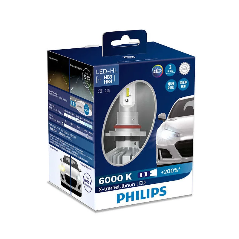 Philips 12 V H4 H7 H11 HB3 HB4 H1R2 9005 9006 9012 6000 K+ 200% более яркие фары H8 H11 H16 противотуманная фара