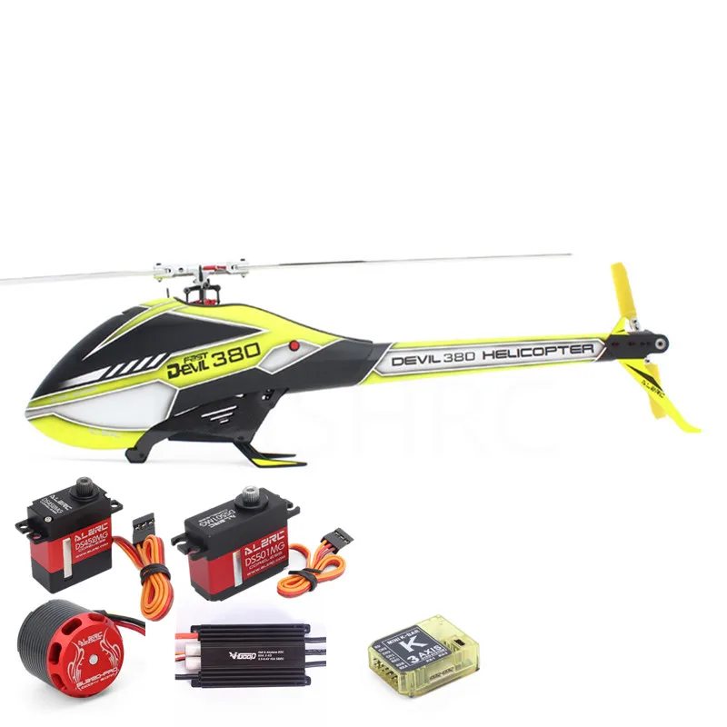 

ALZRC - Devil 380 FAST FBL Super Combo RC Helicopter DS452MG Servo Constant Speed ESC with BEC - Silver 2019