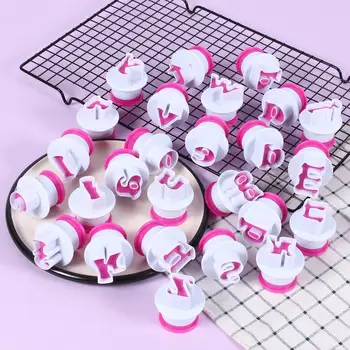 

10/26pcs Alphabet Spring Baking Cookie Mould Digital Kitchen Accessories Cutting Cake Die Fondant Tool Decoration Embossing Y3P9