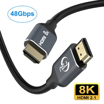 

HDMI 2.1 Cable High Speed HDMI 8K/60Hz 4K/120Hz 48Gbps HDR for PS4 Computer Splitter Switch Audio Video Cable TV xbox Projector