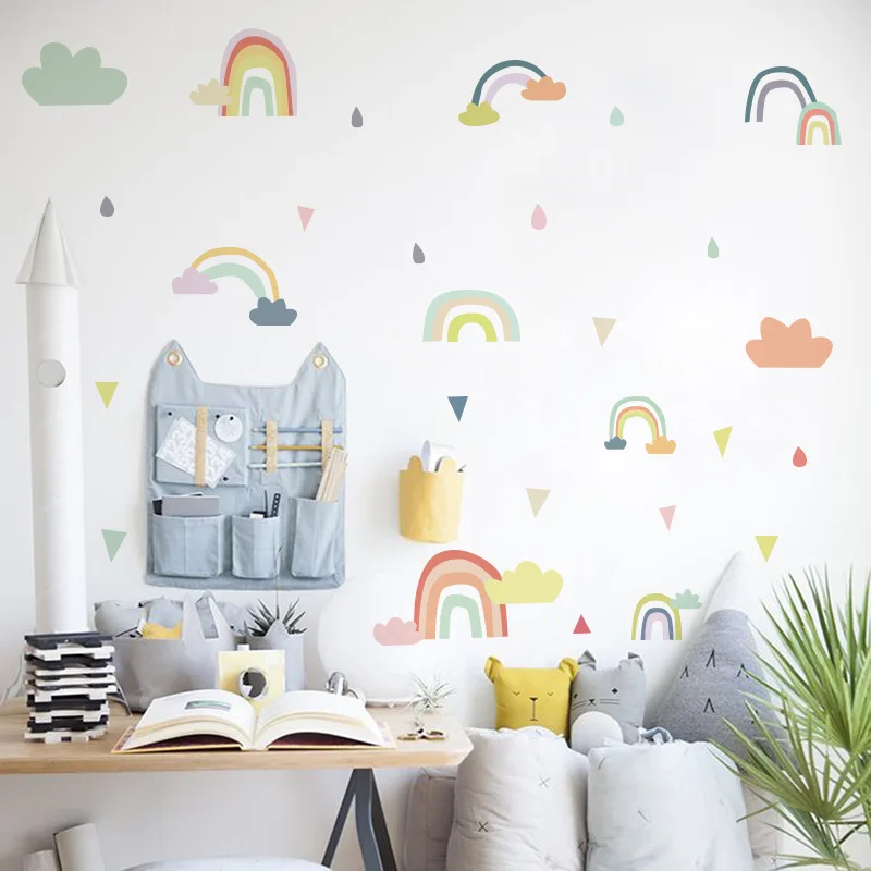 Wall Sticker Decoration Kids Room Kid Bedroom Wall Stickers Rainbow