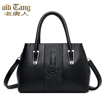 

OLD TANG Luxury Brand Pu Leather Casual Shoulder Bags For Women 2020 Messenger Bag Crocodile Grain Pattern Crossbody Bags