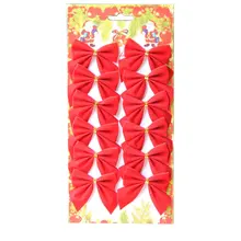 12 шт. мини-подарочная коробка барабанный галстук-бабочка Рождественская елка кулон домашний декор новогодний подвесной подарок украшения Рождественское украшение