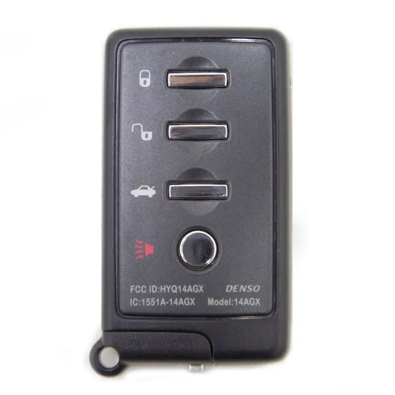 

4 кнопочный черный корпус автомобильного ключа с замком/разблокировкой/багажником/звуковым сигналом для Toyota Camry Reiz RAV4 Highlander дистанционный ключ корпус ключа CaseFob и т. д.