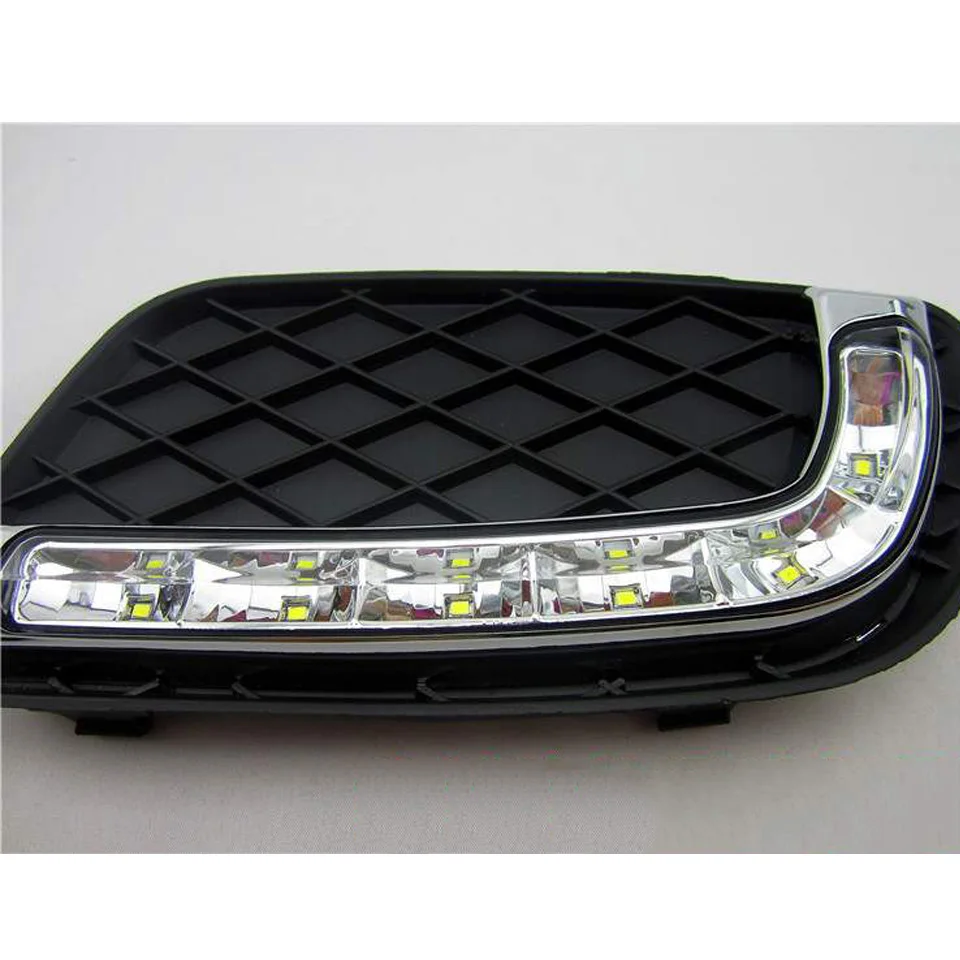 2 шт. DRL светодиодный светильник для Mercedes Benz Smart fortwo 2008 2009 2010 2011 дневной ходовой светильник с противотуманной головкой