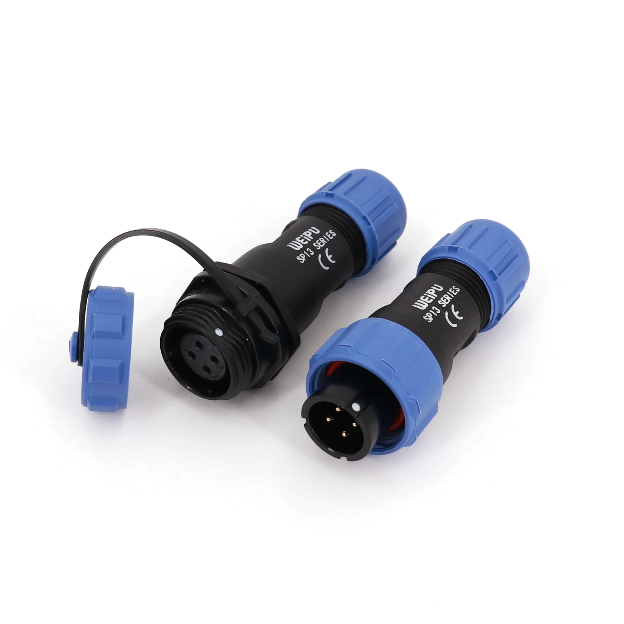 Online Exclusive SP13/21 Series IP68 Waterproof Inline Cable Coupler Plug & Socket Connector