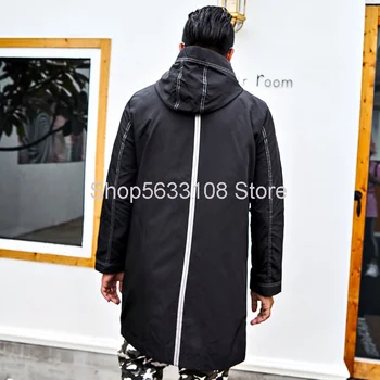 

Jin You Super Brand Big Size Men's Wear Windbreaker Coat Plus Fat Plus Belt Cap Coat Autumn Big Size Awf68