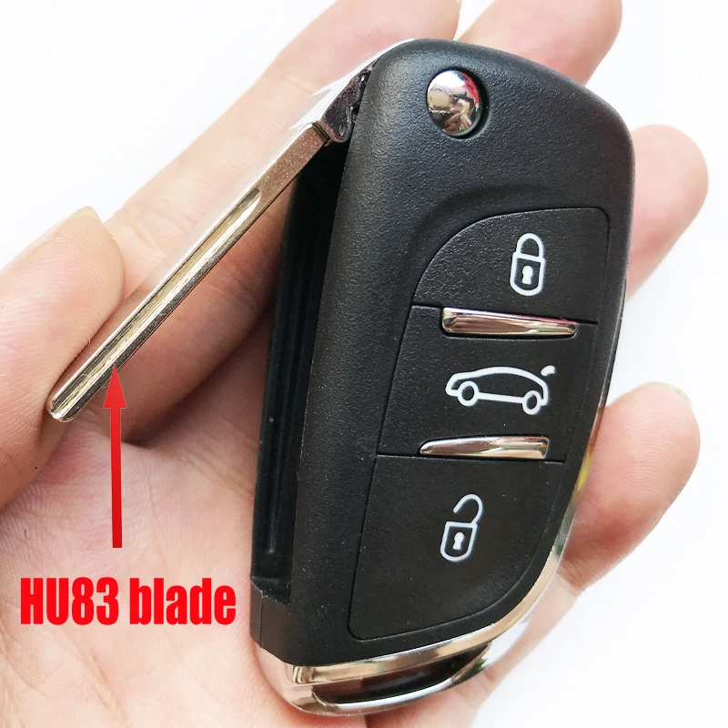 Модифицированный чехол для дистанционного ключа с 2 и 3 кнопками PEUGEOT 406 407 408 306 CITROEN