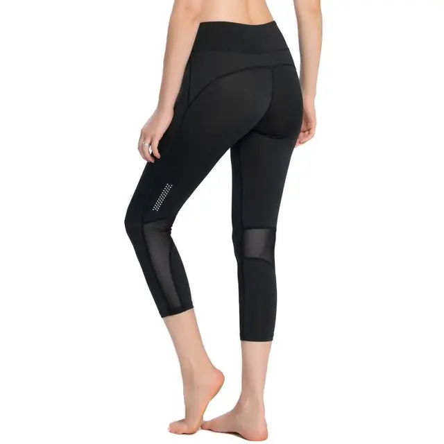 High Waist Tummy Control Yoga Capris Sport Fitness Legging Women Tracksuit Gym Workout Pants Running Sweatpants Stretchy Legging 2