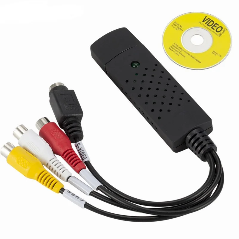 USB 2 0 Видео Захват Grabber карта адаптер Чипсет ТВ DVD VHS аудио s видео конвертер
