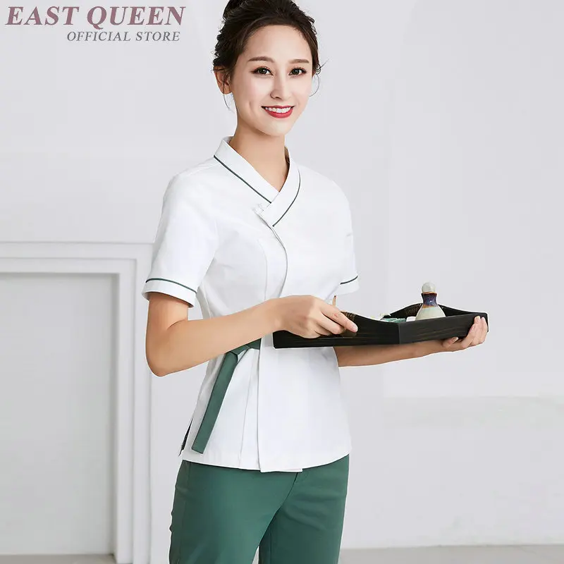 Китайский стиль массаж Униформа косметолога одежда техник Комбинезоны Красивая униформа для салонов красоты спа одежда для массажа AS155