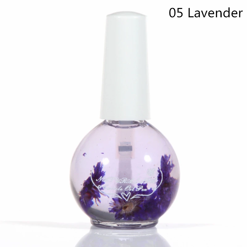 15ml Dried Flowers Nail Softener Nutritional Oil Cuticle Revitalizer Polish Repair Nail Skin Protector Treatment Nail Art Care - Цвет: 05