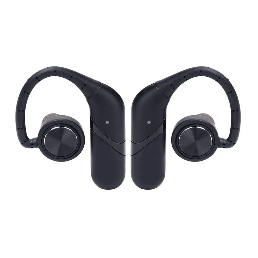 black S800 стерео Удобная одежда Спорт Бег Беспроводной Bluetooth наушники HiFi стерео Bass крючком наушники для смартфонов - Цвет: black