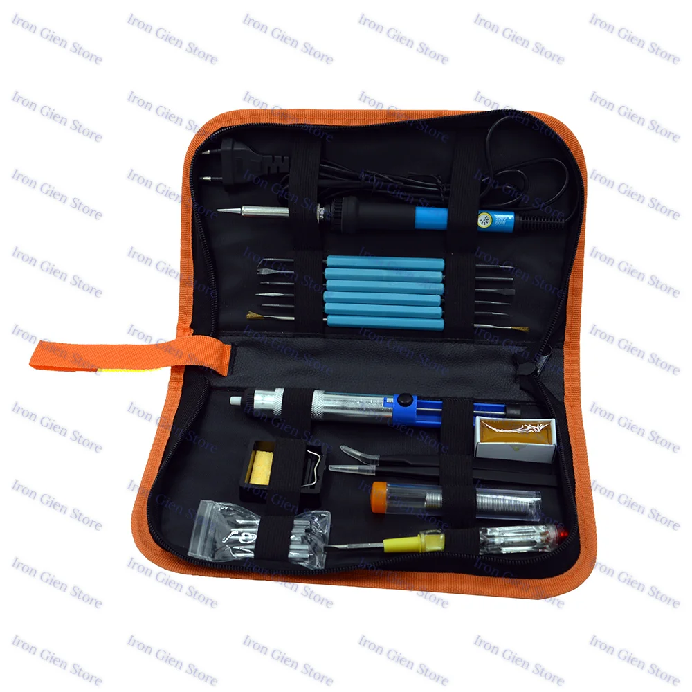 Multi-function Portable Tool Bag Electrician Leather Tool Kit Waterproof  Zipper Design Soldering Tools Repair Hardware Toolkit waterproof tool bag