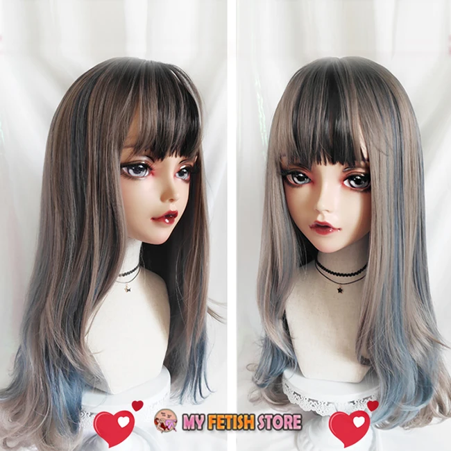 Chan-01) женские милые девушки смолы половина головы кигуруми BJD маска косплей японского аниме ролевая маска Лолиты кроссдресс кукольная маска