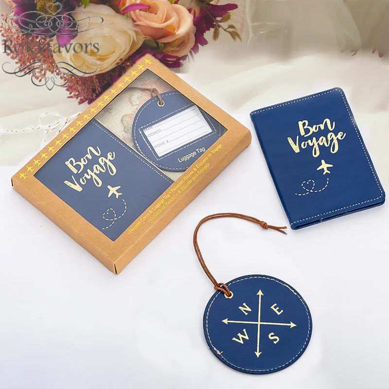 passport cover and luggage tag gift set