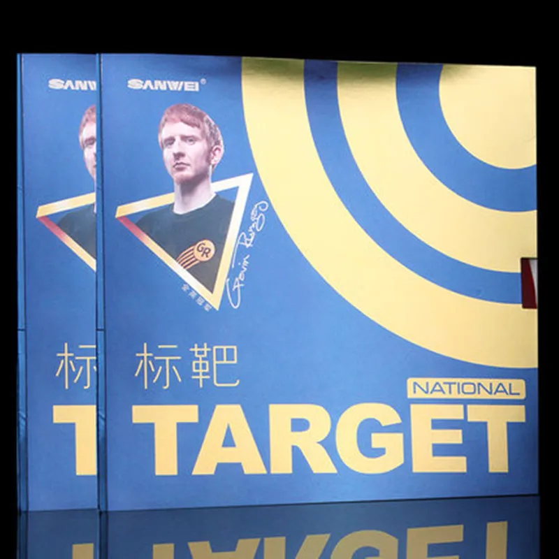 SANWEI Target National с синей губкой резиновые прыщи для настольного тенниса в резине пинг